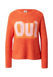 OUI Pullover  rosso sfumato / arancione / bianco