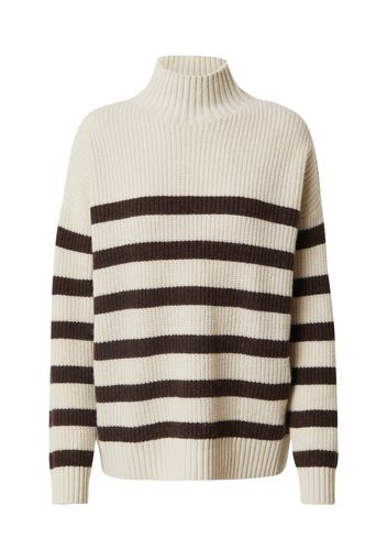 Oval Square Pullover 'Grace'  beige / marrone scuro