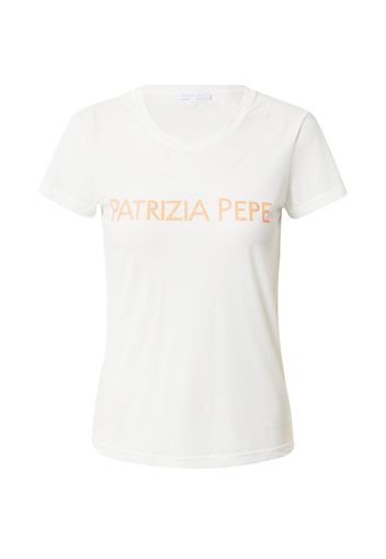 PATRIZIA PEPE T-Shirt 'MAGLIA'  bianco / arancione sfumato