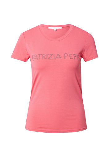 PATRIZIA PEPE Maglietta 'MAGLIA'  argento / rosso pastello