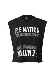 P.E Nation Top sportivo 'UNION'  nero / bianco