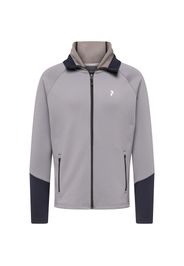 PEAK PERFORMANCE Giacca di felpa sportiva 'Rider'  navy / talpa / bianco