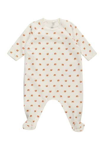 PETIT BATEAU Pigiama 'DORS BIEN'  caramello / bianco lana