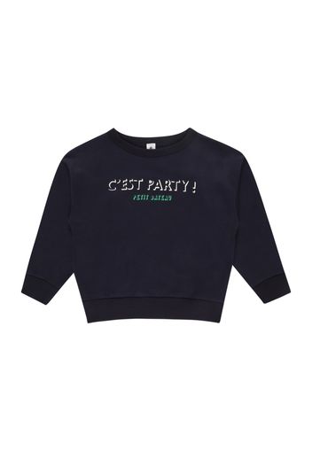 PETIT BATEAU Felpa  navy / verde / bianco