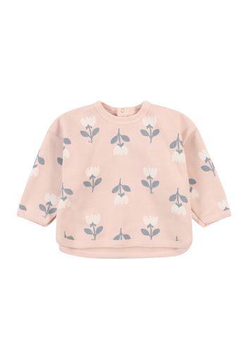 PETIT BATEAU Felpa  grafite / rosa / bianco