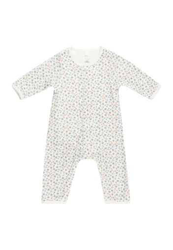 PETIT BATEAU Pigiama  blu chiaro / pietra / arancione scuro / bianco