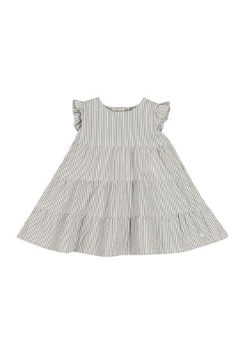 PETIT BATEAU Abito  grigio fumo / bianco