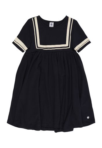 PETIT BATEAU Abito  navy / bianco lana