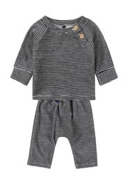 PETIT BATEAU Set 'ENSEMBLE'  blu scuro / bianco