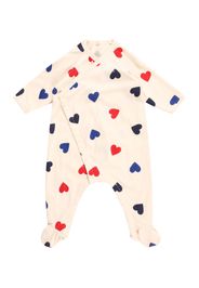 PETIT BATEAU Pigiama  crema / blu / lilla scuro / rosso