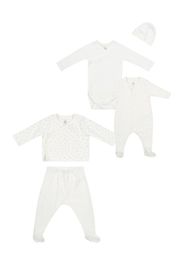 PETIT BATEAU Set di biancheria  grigio / bianco