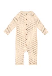 PETIT BATEAU Pigiama  champagne / grigio basalto / rosso ciliegia