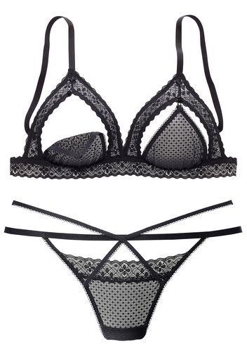 PETITE FLEUR GOLD Set di biancheria  nero