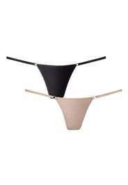 PETITE FLEUR GOLD String  nero / beige