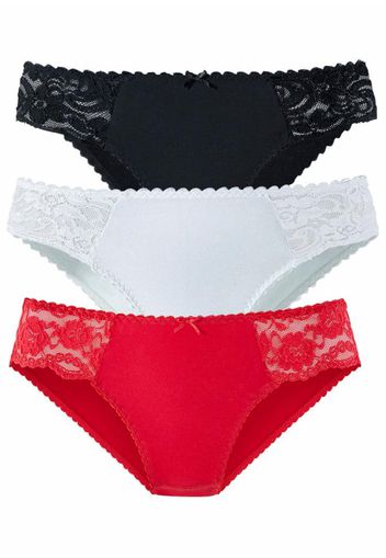 PETITE FLEUR Slip  rosso / nero / bianco