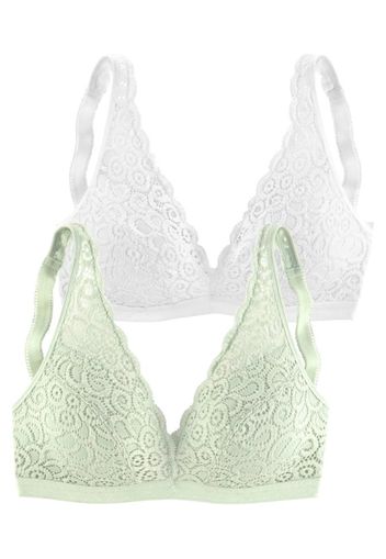 PETITE FLEUR Reggiseno  verde pastello / bianco