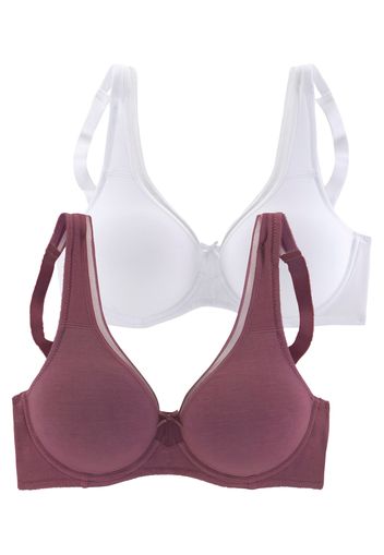 PETITE FLEUR Reggiseno  borgogna / bianco