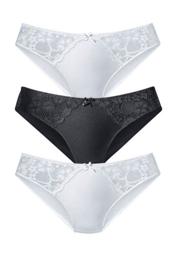 PETITE FLEUR Slip  nero / bianco