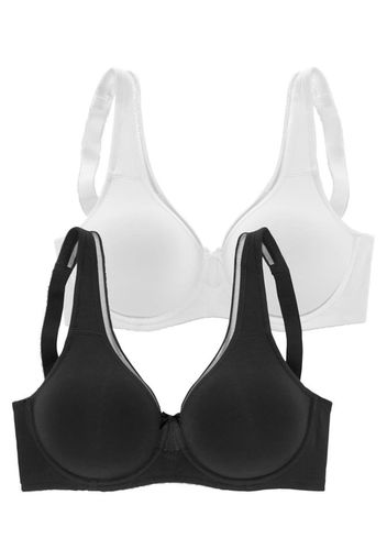 PETITE FLEUR Reggiseno  bianco / antracite