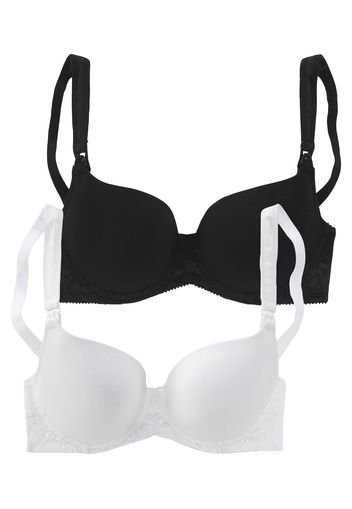 PETITE FLEUR Reggiseno da allattamento  bianco / nero