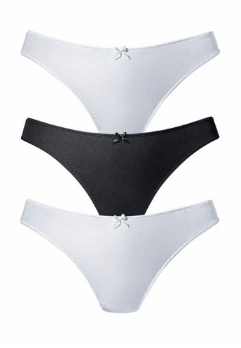 PETITE FLEUR String  nero / bianco