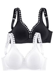 PETITE FLEUR Reggiseno  nero / bianco