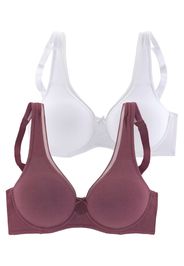 PETITE FLEUR Reggiseno  borgogna / bianco