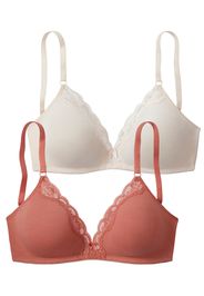 PETITE FLEUR Reggiseno  bianco / rosso ruggine