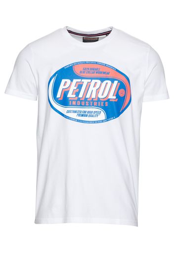 Petrol Industries Maglietta  bianco / blu / rosso chiaro