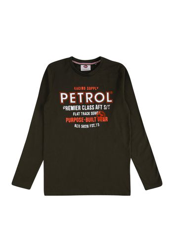 Petrol Industries Maglietta  cachi / rosso / bianco