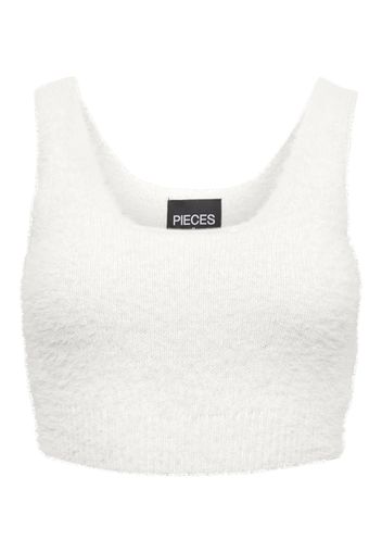 Pieces Petite Top in maglia 'Nagili'  bianco naturale