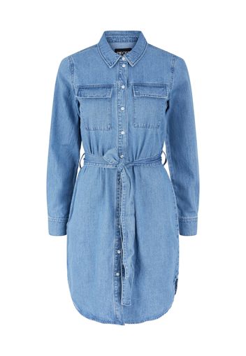 Pieces Petite Abito camicia 'Osalina'  blu denim