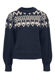 Pieces Petite Pullover 'NYLA'  crema / navy