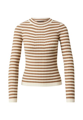 PIECES Pullover 'CRISTA'  marrone / crema