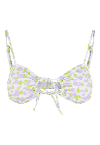 PIECES Top per bikini 'Vimsa'  lavanda / verde chiaro / lilla chiaro