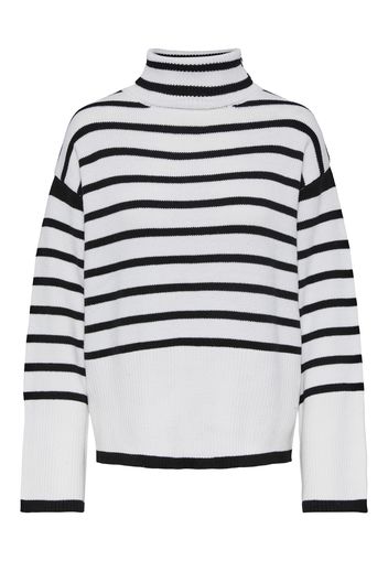 PIECES Pullover 'HIRA'  bianco / nero