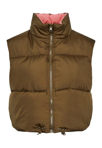 PIECES Gilet 'Nadia'  marrone / rosa