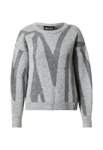 PIECES Pullover 'KAMILLA'  grigio / grigio scuro