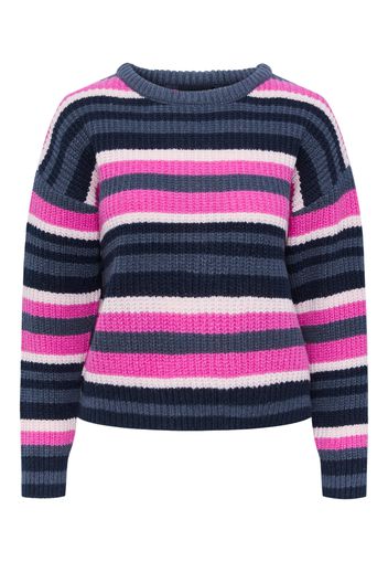 PIECES Pullover 'CALIFA'  blu / rosa / bianco