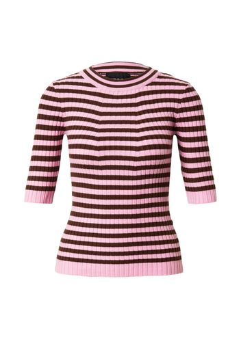 PIECES Pullover 'CRISTA'  marrone scuro / rosa