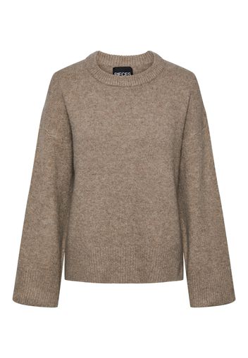 PIECES Pullover 'TULLE'  broccato