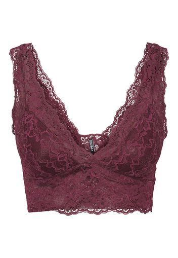 PIECES Reggiseno 'Lina'  rosso violaceo