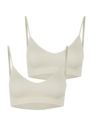 PIECES Reggiseno 'Symmi'  bianco lana