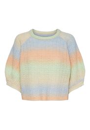 PIECES Pullover 'Nahla'  blu chiaro / menta / albicocca / salmone