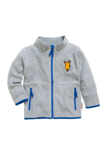 PLAYSHOES Giacca di pile 'DIE MAUS'  grigio / blu / giallo