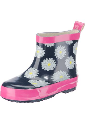 PLAYSHOES Stivale di gomma  navy / giallo / rosa / bianco