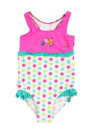 PLAYSHOES Costume intero 'DIE MAUS'  bianco / fucsia / giada / giallo