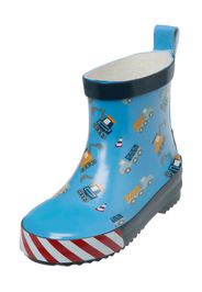 PLAYSHOES Stivale di gomma 'Baustelle'  navy / blu chiaro / rosso / bianco