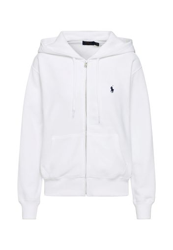 Polo Ralph Lauren Giacca di felpa 'LS ZIP HD-LONG SLEEVE-KNIT'  bianco