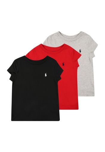 Polo Ralph Lauren Maglietta  nero / rosso / grigio sfumato